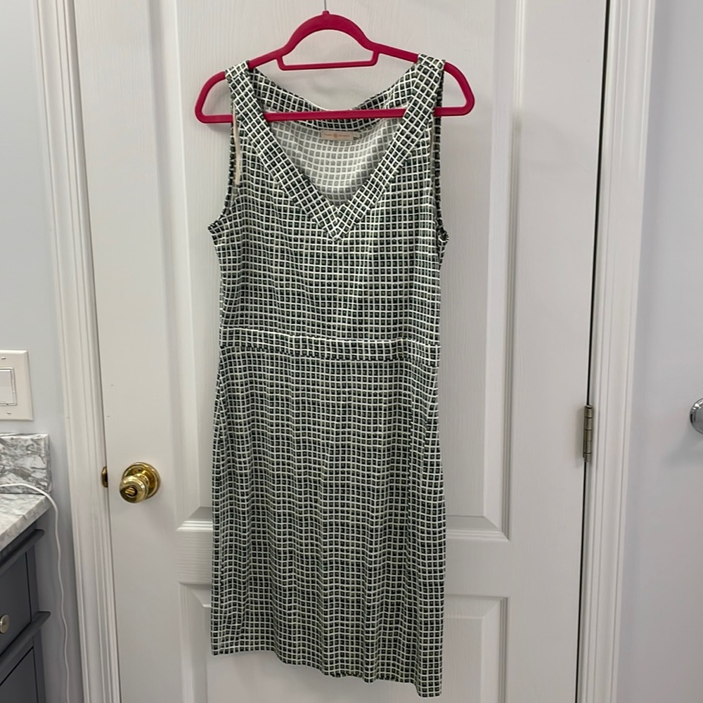 Tory Burch  green and cream dress